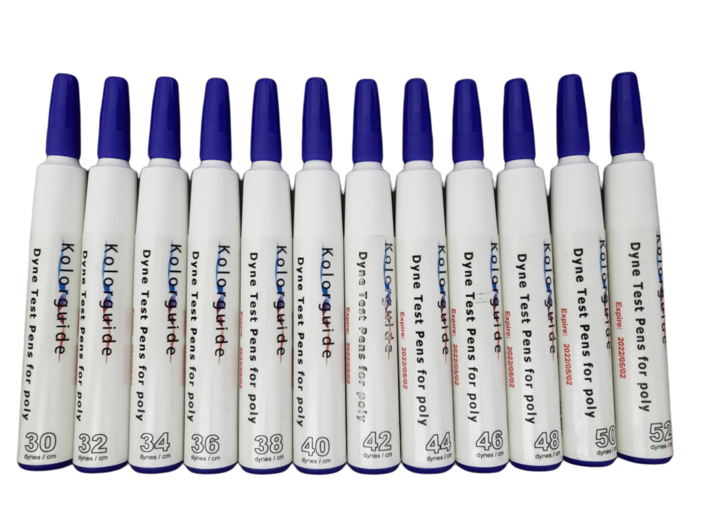 Dyne Test pens 1 doz / box poly films 30 for plastic film 